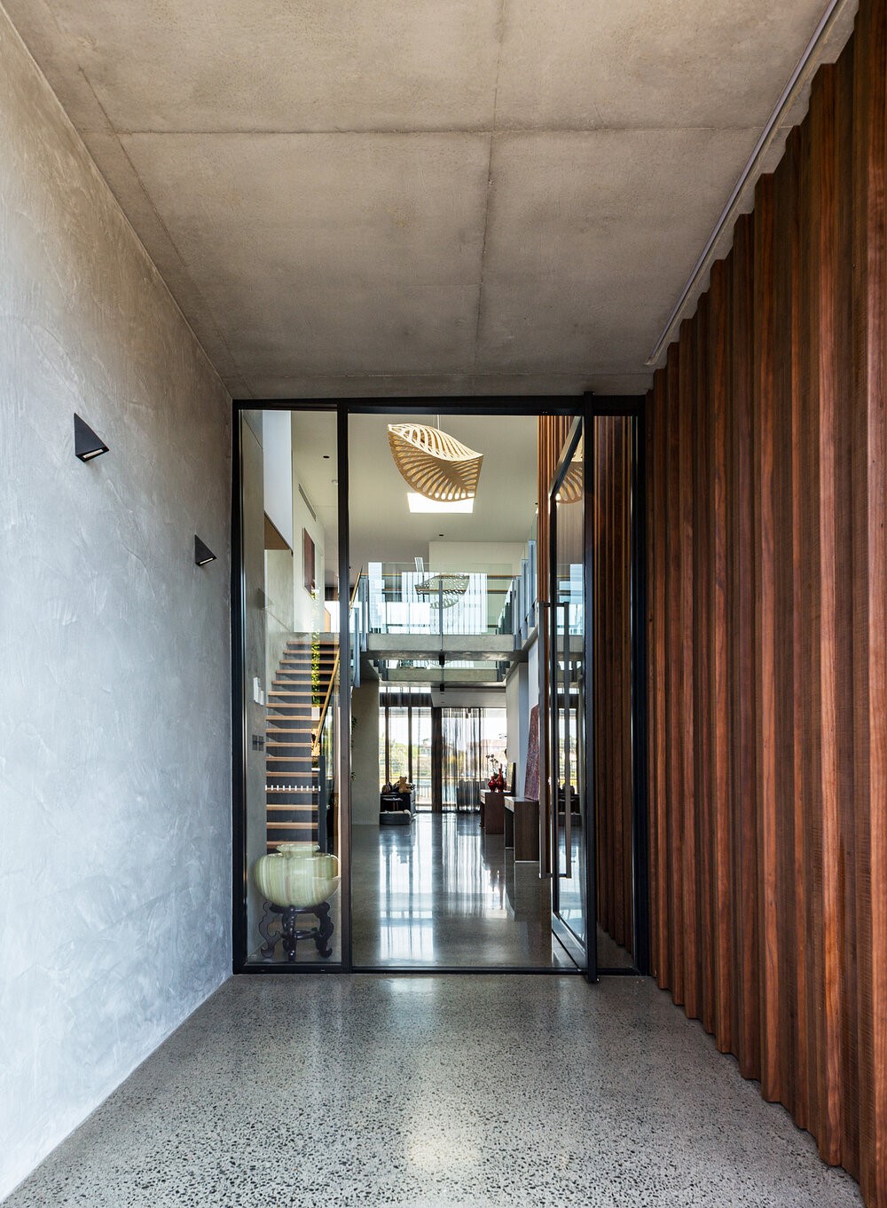Interior hallway of modern house